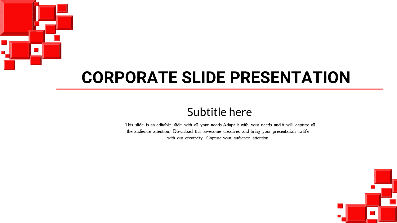 Affordable Corporate Slide Presentation For Your Needs
